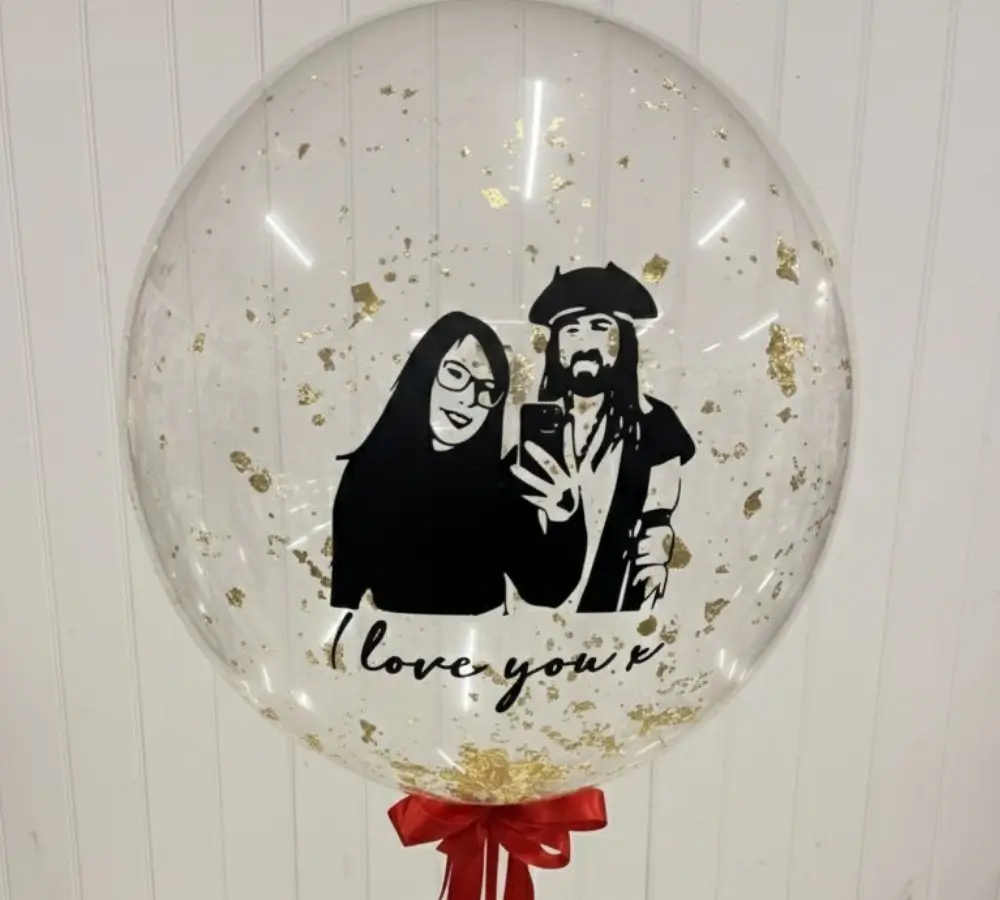 I love you photo balloon