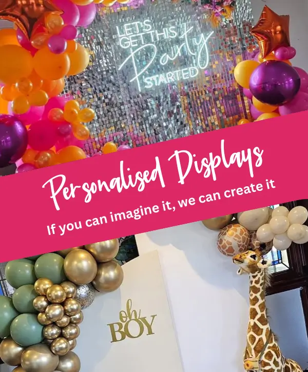 Personalised Displays Mobile Header Banner Pink